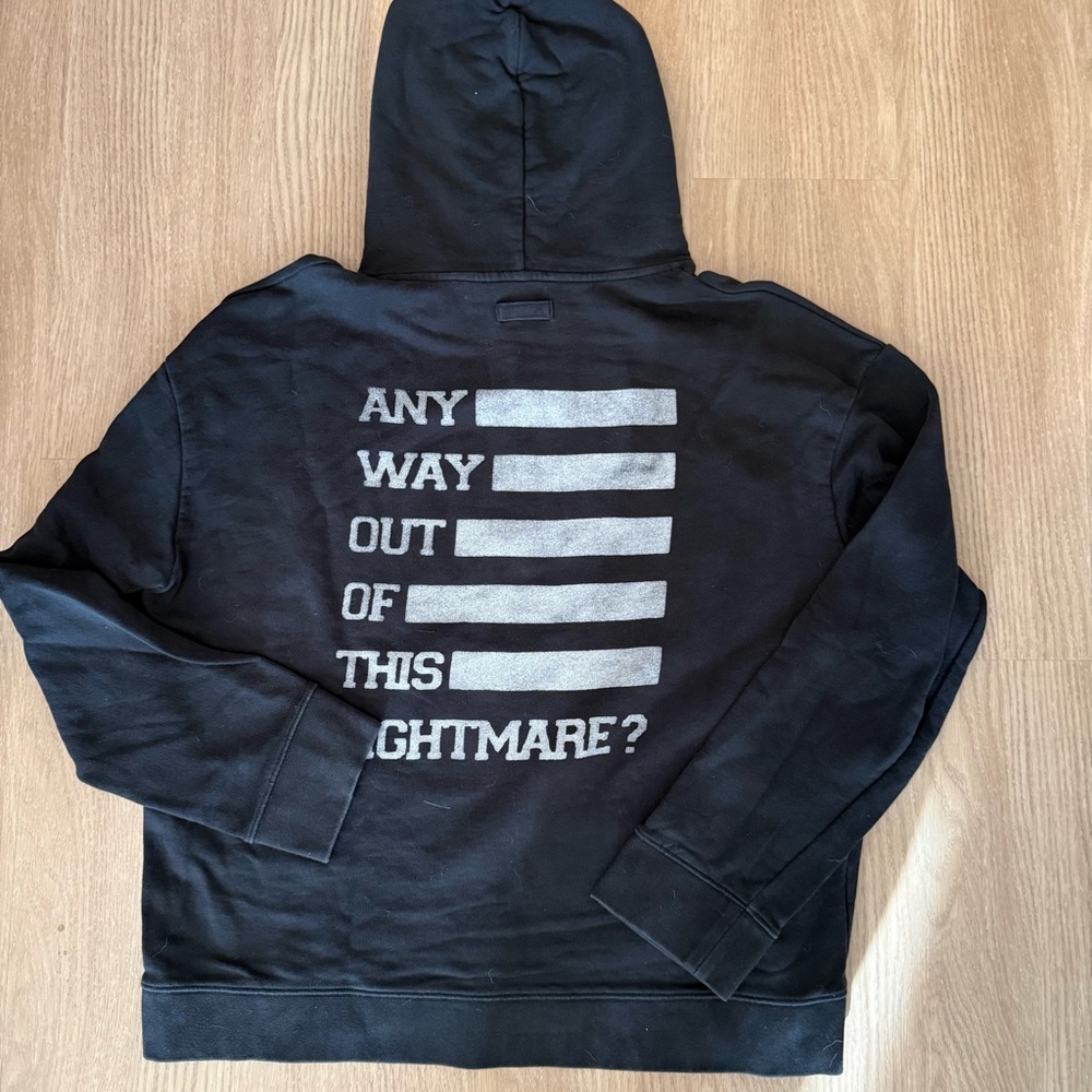 Raf Simons Black Hoodie with White Logo - Picture 5 of 5